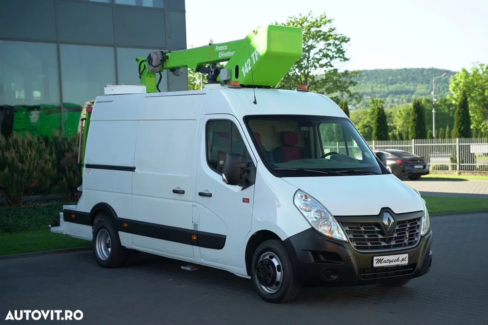 Renault MASTER / AERIAL / Platformă de lucru aeriană Elevateur 142 TPF - 14 m / MAX 265 kg / TABLĂ / - 9