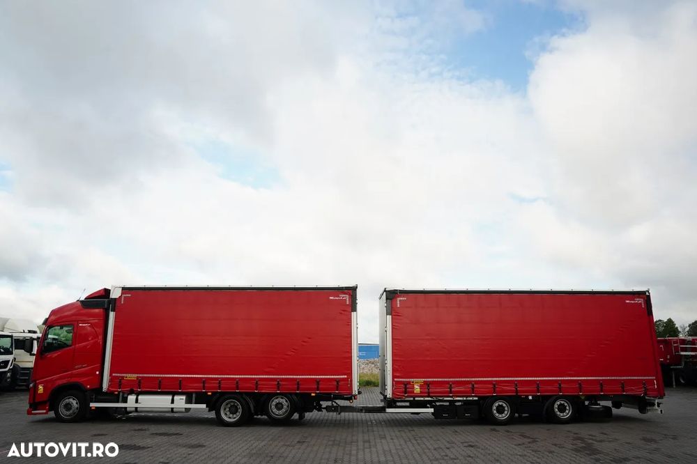 Volvo FH 460 / COMBINAȚIE TANDEM / 120 M3 / TRANSITION / I-SAVE / I-PARK COOL / PUNTE RIDICATĂ / DIRECȚIE / WIELTON / CORTINĂ ARMATĂ - 11