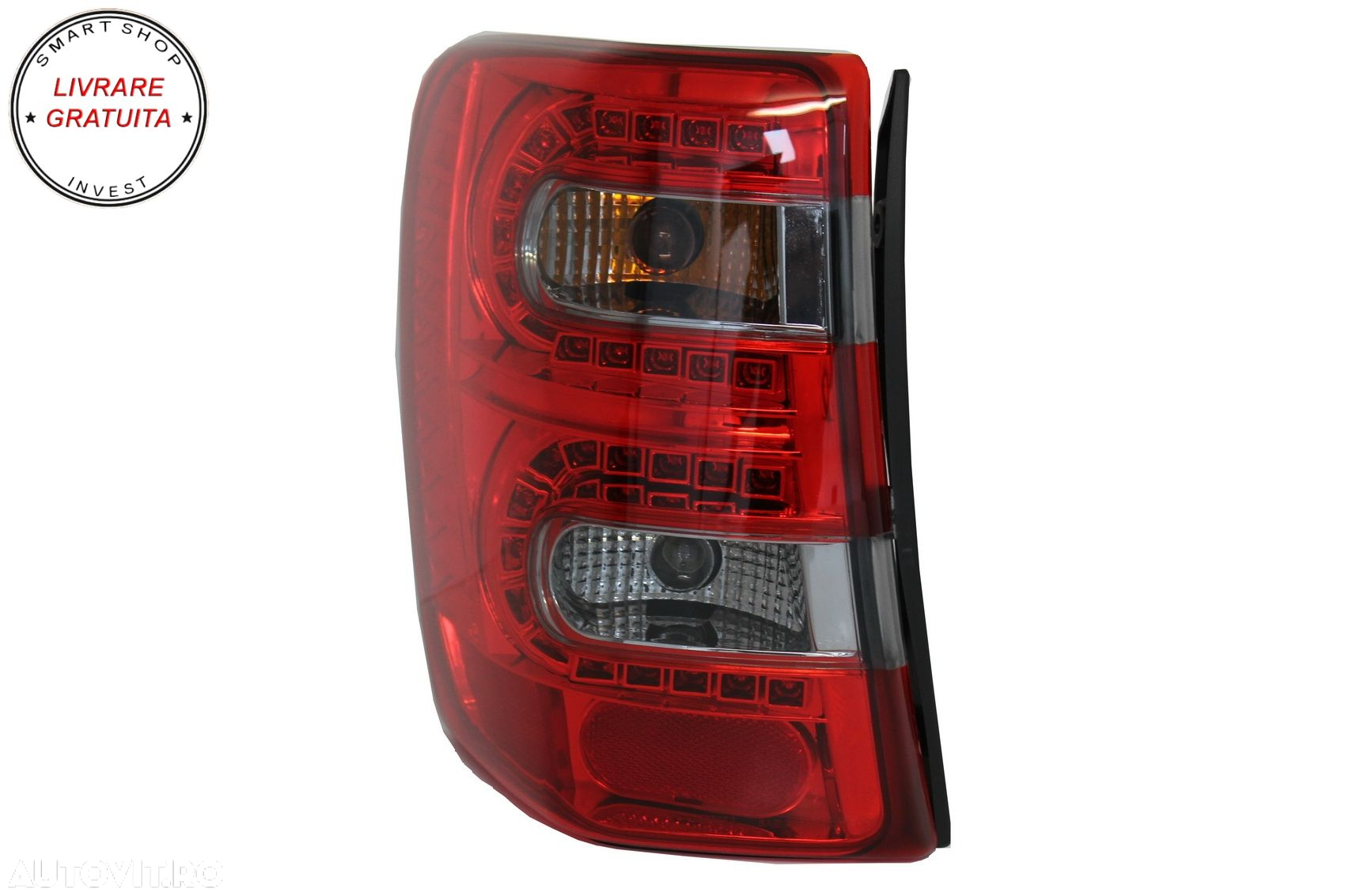 Stopuri LED JEEP Grand Cherokee (1999-05.2005) Rosu Fumuriu- livrare gratuita - 4