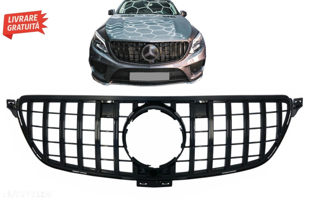 Grila Centrala Mercedes GLE Coupe C292 (2015-2018) GLE W166 SUV (2015-2018) GT-R P- livrare gratuita - 1