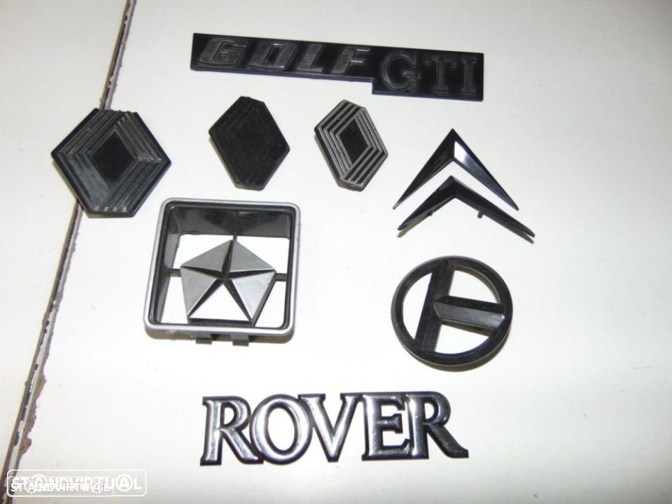 Renault, Citroen, Talbot, Golf, Rover e BMW - legendas e símbolos - 1