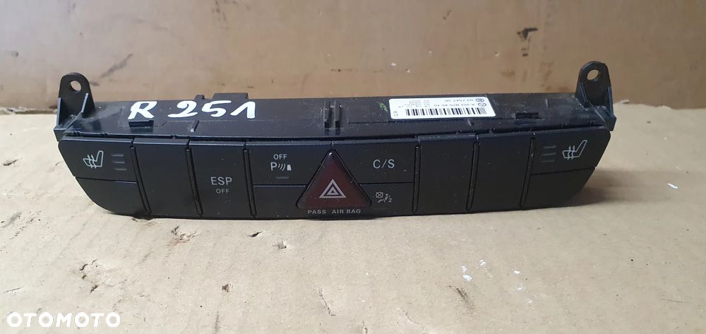 Przełącznik włącznik świateł awaryjnych grzania foteli ESP PDC Mercedes R-Klasa W251 R251 A2518704510 - 1