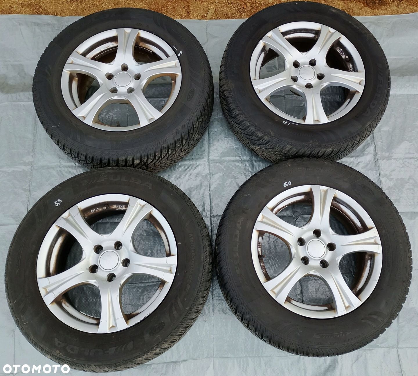 KOŁA ALUFELGI RC DESIGN OPONY 4,0-6,0 CITROEN C5 III X7 5x108 225/60R16 16 - 1