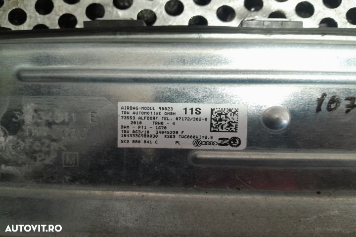 Airbag genunchi sofer 5K2880841C 5K2880841C Volkswagen VW Golf 6 [200 - 3