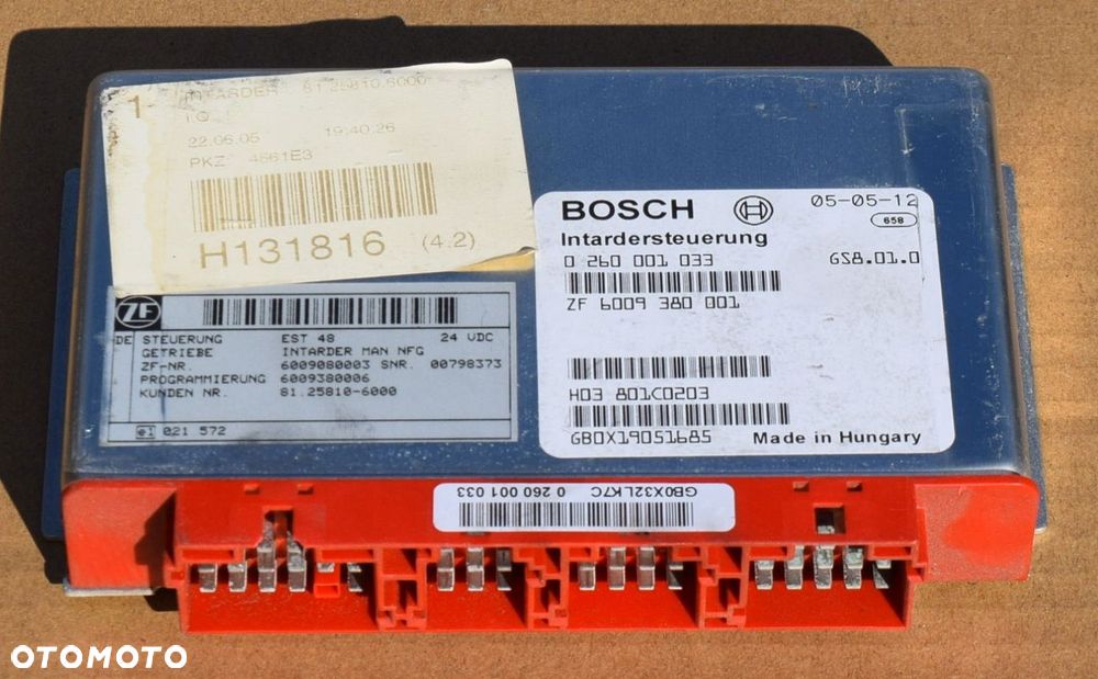 STEROWNIK INTARDER BOSCH MAN TGA 81.25810 - 6000 - 2