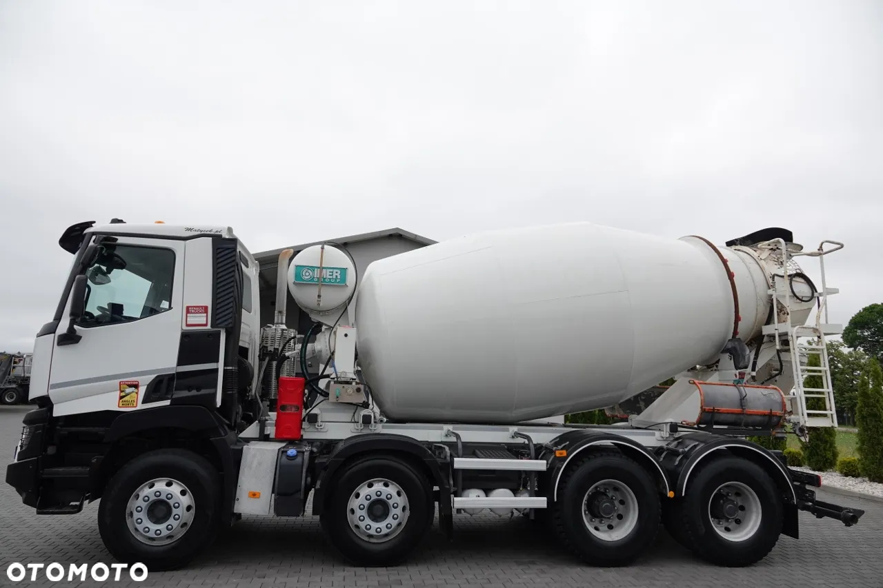 Renault T 460 / 8X4 / BETONOMIESZARKA / GRUSZKA 9M3 / IMER / ALUFELGI / EURO 6 - 8