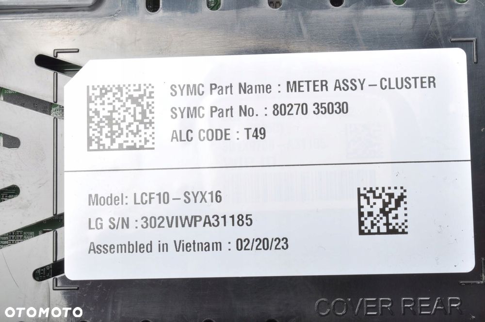 SSANGYONG TIVOLI 1.5 LIFT LICZNIK ZEGARY 80270-35030 23R ANGLIK - 9