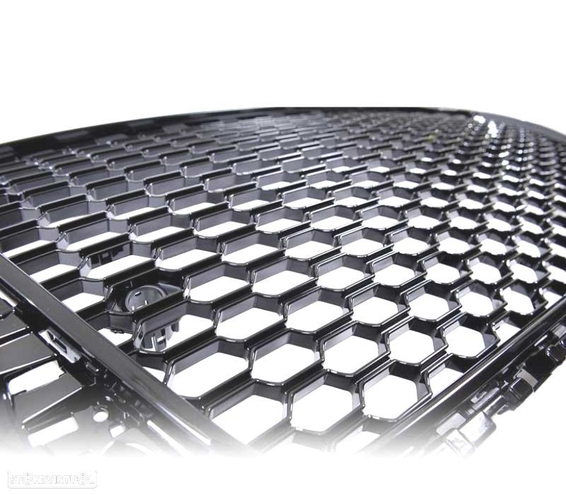 GRELHA AUDI A3 8V 12-16 LOOK RS3 PRETO BRILHANTE - 4