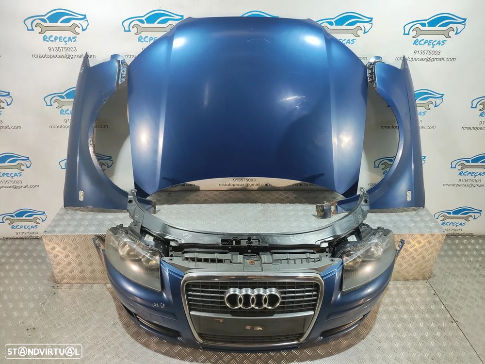 FRENTE COMPLETA AUDI A3 8P 8P1 FASE II 2 CAPOT PARACHOQUES GUARDA-LAMAS OTICAS RADIADOR VENTILADOR FRENTE FIBRA REFORÇO DIESEL - 20