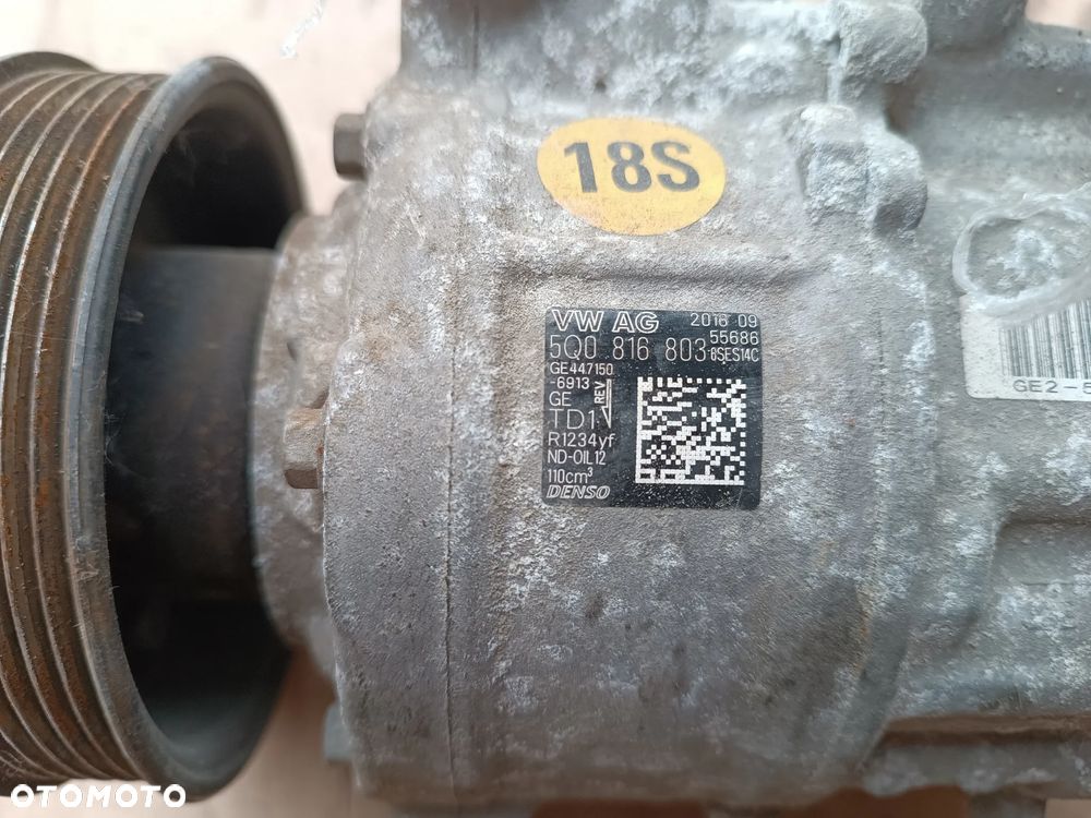 SPRĘŻARKA KOMPRESOR KLIMATYZACJI 5Q0816803 VOLSKWAGEN TOURAN III 5T - 2