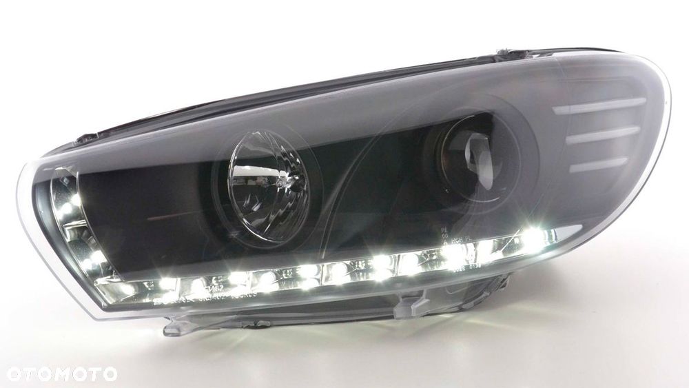 Reflektory Lampy kpl Led Black Tuning Soczewka VW Scirocco 3 III 1k8 08-14 - 6