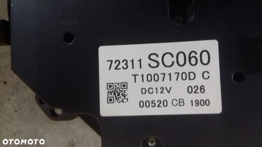 panel nawiewu t1007170d 72311sc060 Subrau Forester III SH 2.0 D EE20Z - 3