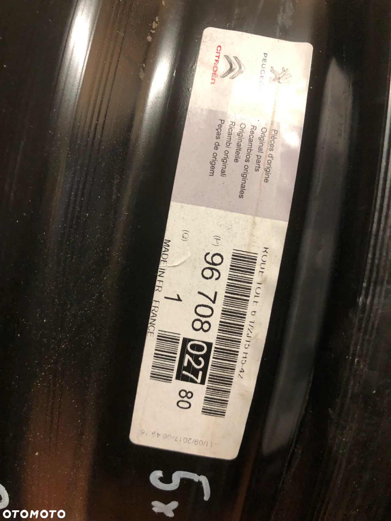 Felgi Stalowe R15 5x108 65,1MM 6,5J ET42 Peugeot 308 Citroen- Gwarancja Wysyłka Montaż - 5