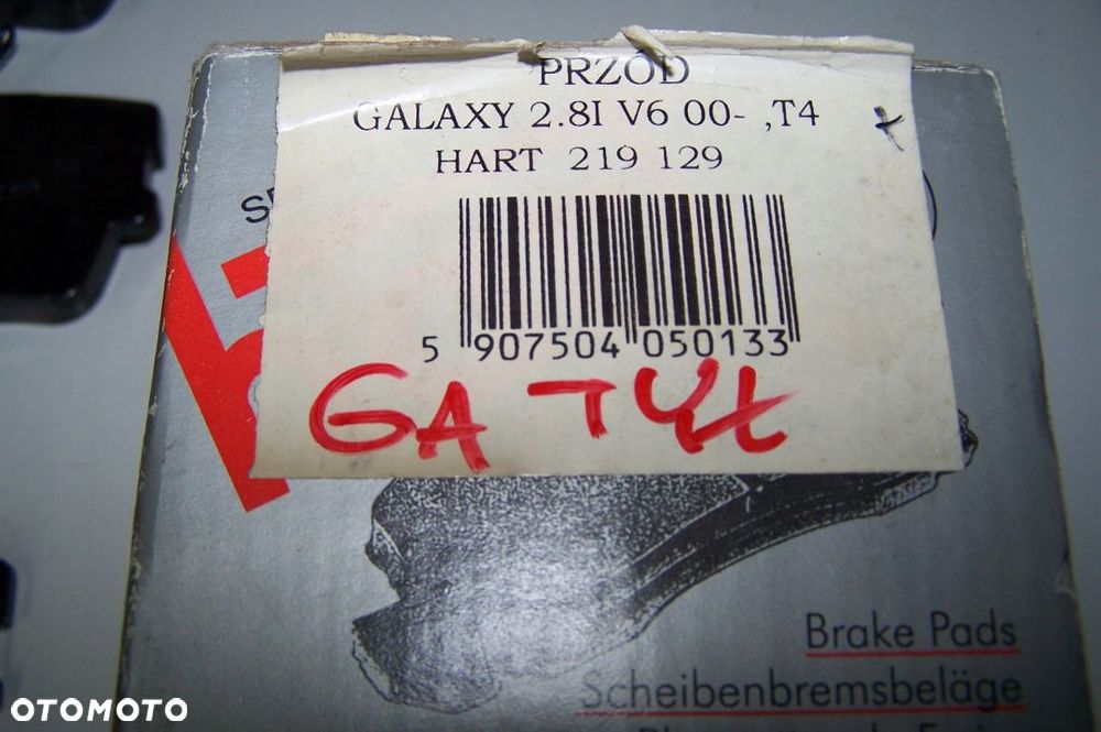 Klocki hamulcowe Hart Ford Galaxy MK2 2.8 V6 - 3