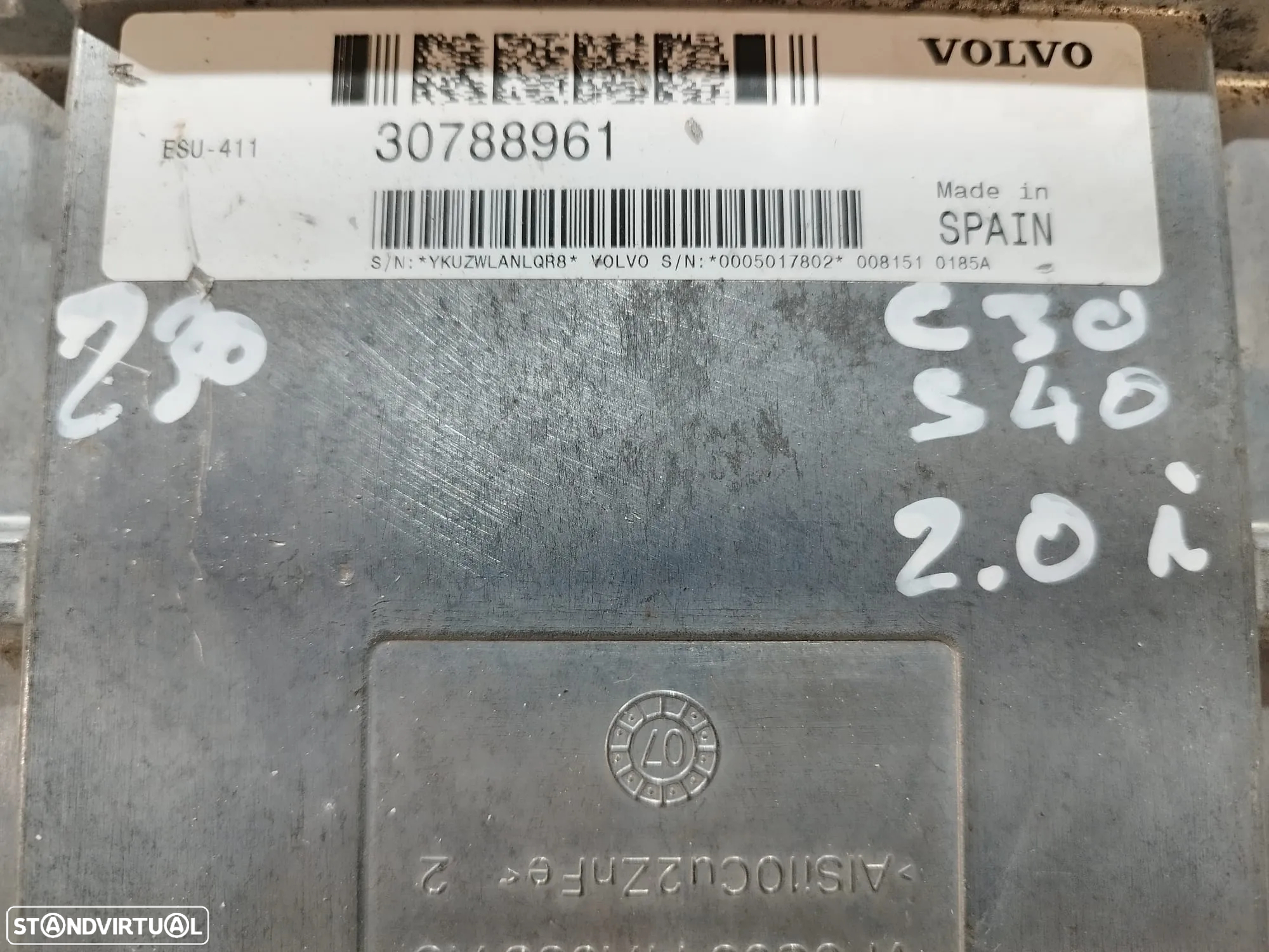 Centralina ECU motor VOLVO C30 2.0 - 6