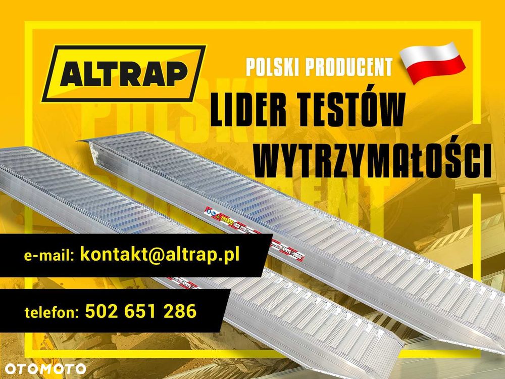 Najazdy Aluminiowe do quada / kosiarki / minikoparki / traktorka - 8