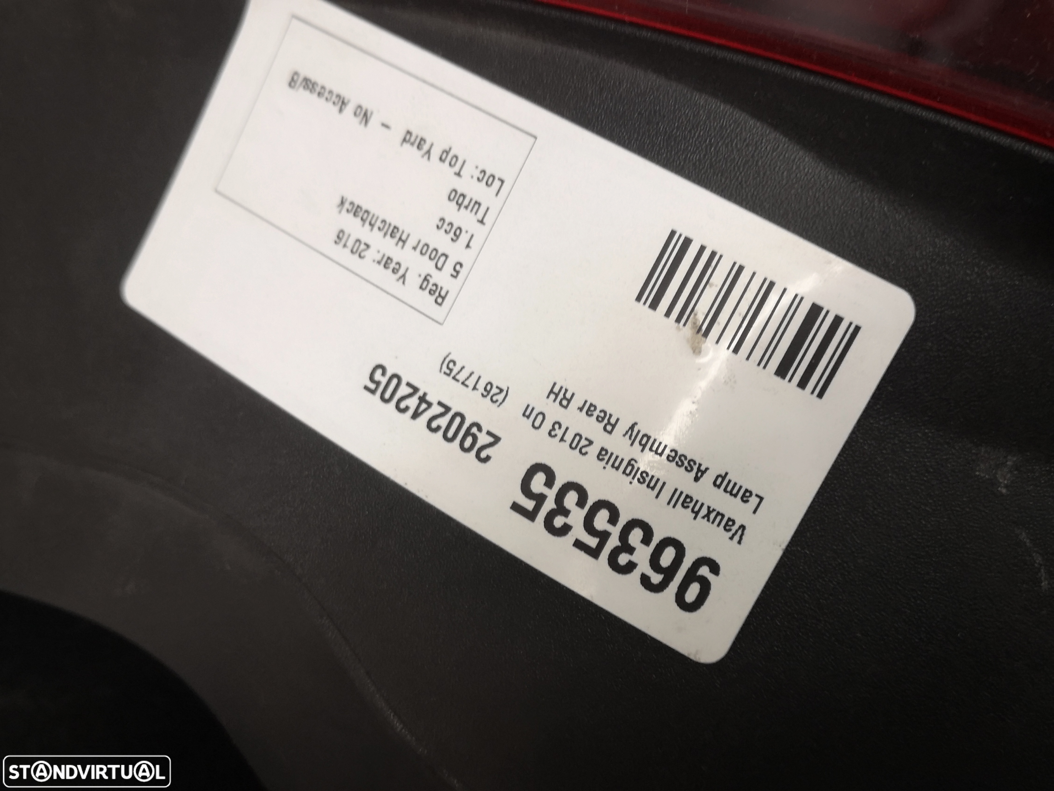 Farolim traseira direita Led OPEL INSIGNIA HATCHBACK 2013-2017 - 4