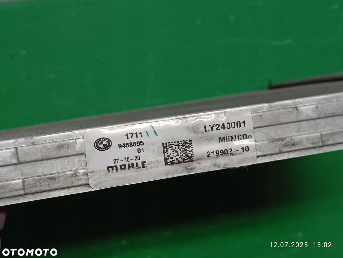 CHŁODNICA WODY BMW X3 G01 X4 G02 2016- 9468695 - 7
