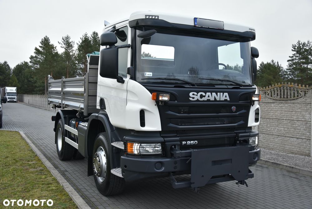 Scania P250 WERSJA OFFROAD / WYWROTKA 3-STRONNA / BLOKADA MOSTU / TYŁ RESOER / P.NOWA / 18 TYŚ KM PRZEBIEGU! / SALON PL / - 5