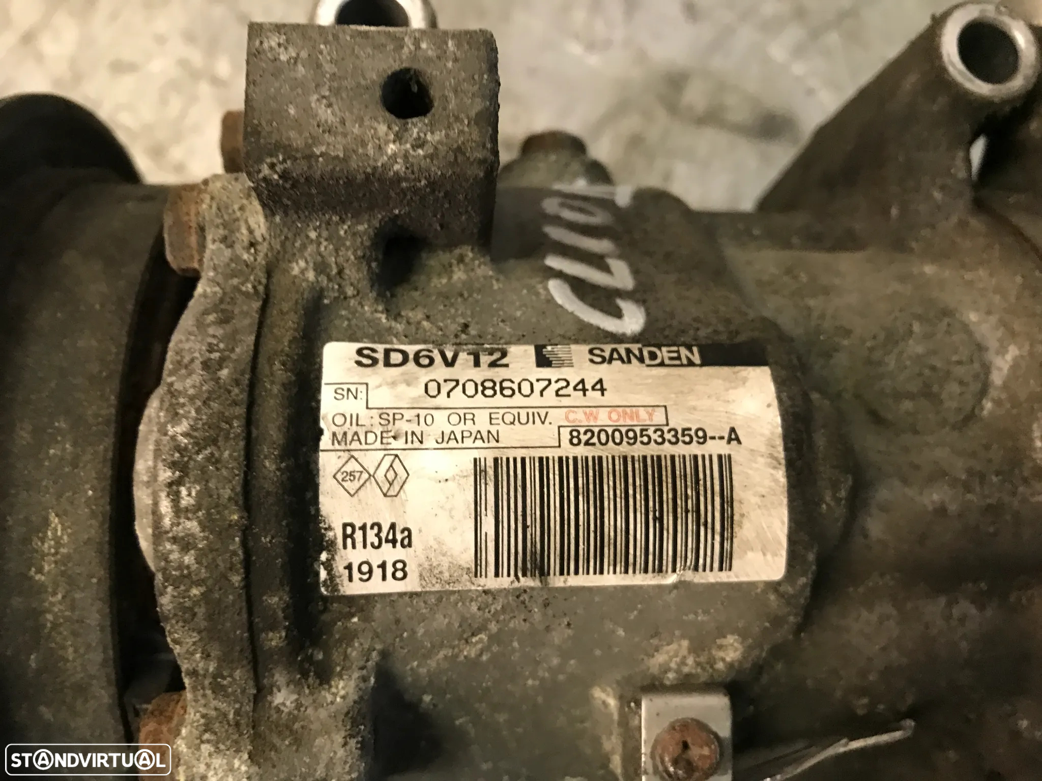 COMPRESSOR AC RENAULT CLIO III 1.5DCI 8200953359-B 8200953359-A - 4