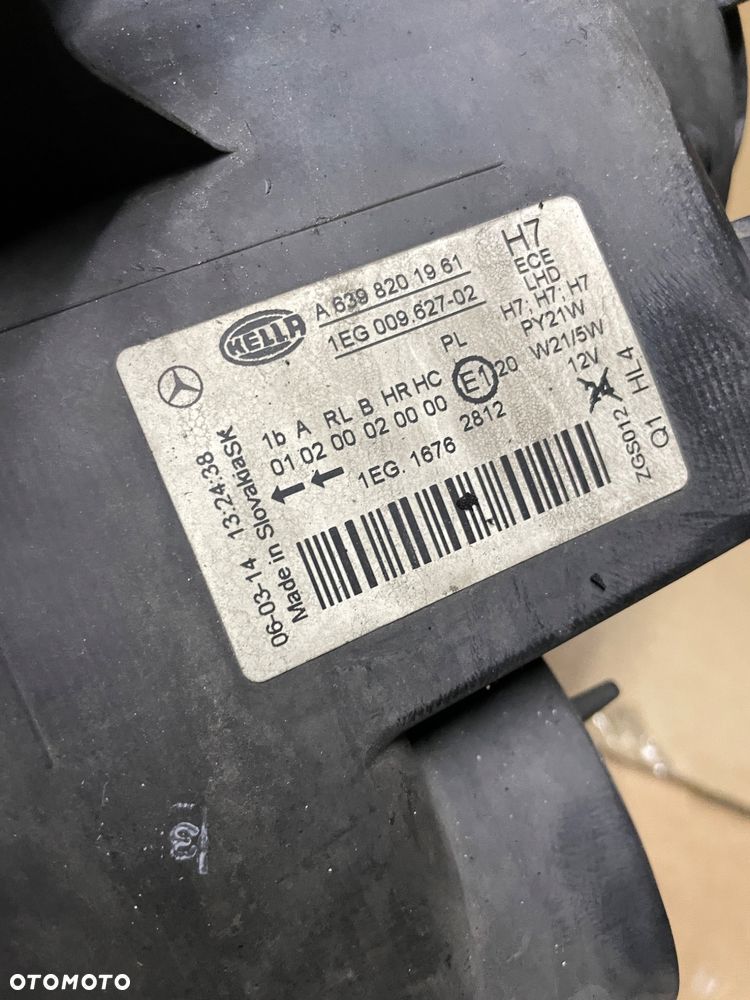 Mercedes VITO VIANO 639 lift lampa prawa H7 lewa - 3