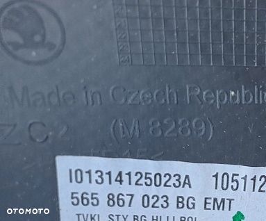 skoda kodiaq 16-23r boczek drzwi lewy tył skóra roleta - 4