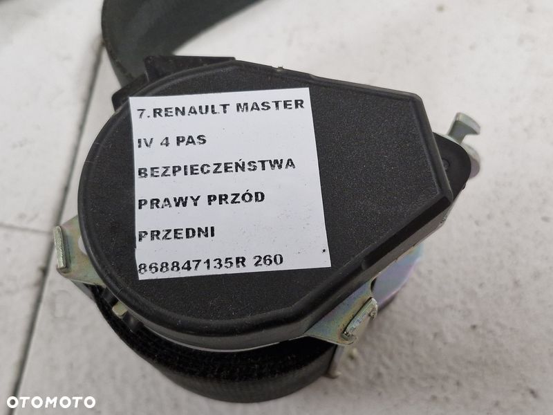 renault master iv 4 pas bezpieczeństwa prawy przód przedni  868847135r - 2