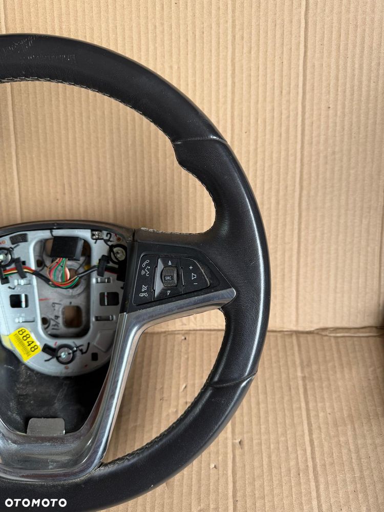 Kierownica skórzana skora Opel Astra J IV Mokka Meriva B multi sterowanie - 5