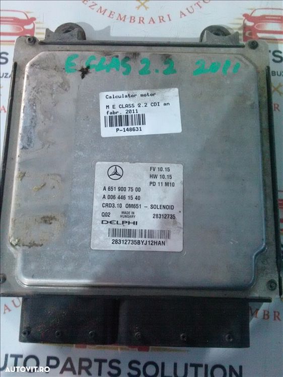 calculator motor m e class 2.2 cdi an fabr. 2011 - 1