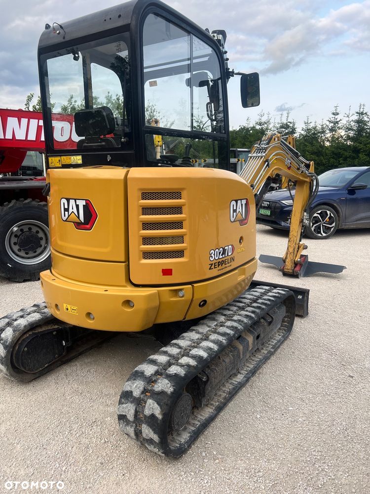 Caterpillar MINIKOPARKA CAT 302,7 gąsienicowa 2x łyżka Grabie WIERTNICA widły 303,5 Catepillar 305 koparka 3 5 tony sprowadzona 1 właściciel po serwisie BOBCAT SANNY YANMAR JCB KUBOTA mini koparka - 1