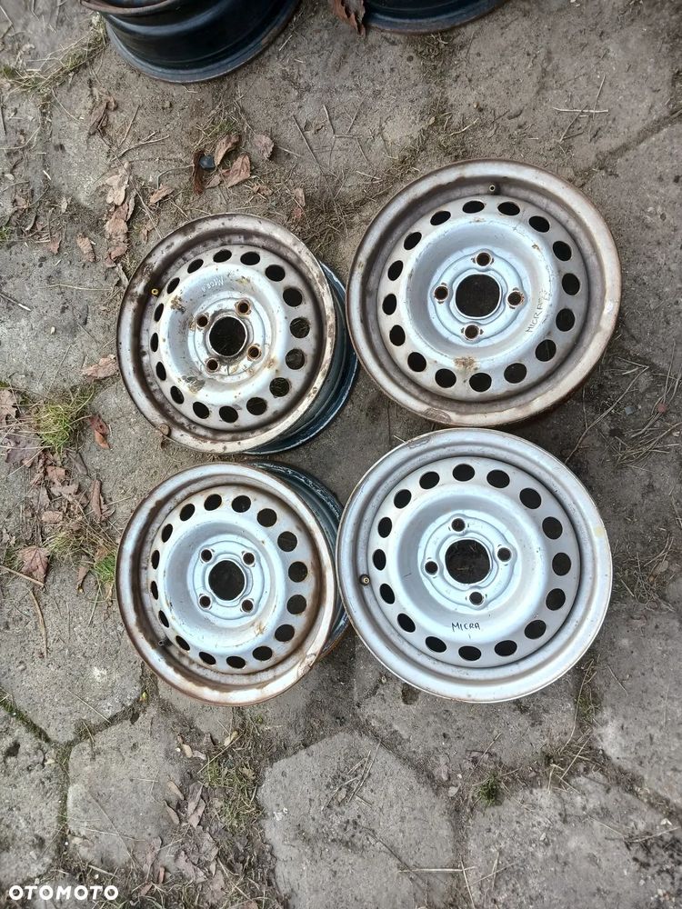 Felga felgi stalowe stalówki 13" cali 4x100 otwór centrujący 60,1 Fiat Punto Nissan Micra Aveo Daewoo Lanos Nubira Nexia Daihatsu Honda Hyundai Suzuki Toyota Kia Łada Mitsubishi - 1