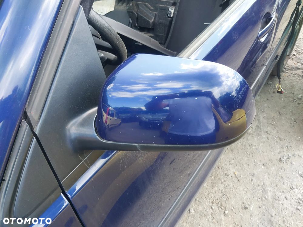 Lusterko zewnętrzne lewe prawe grzane elektryczne Volkswagen Polo 9N 4 IV kolor LD5Q Niebieskie - 1