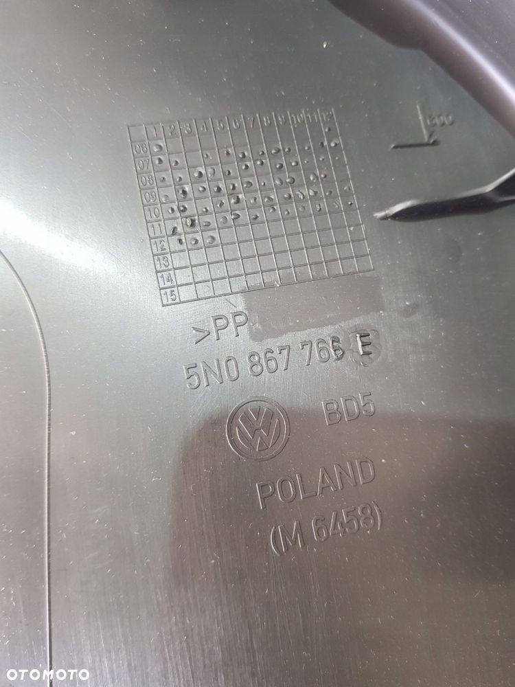 NAKŁADKA AIRBAG PRAWY TYŁ 5N0867766E VW TIGUAN 5N 12R EUR - 10