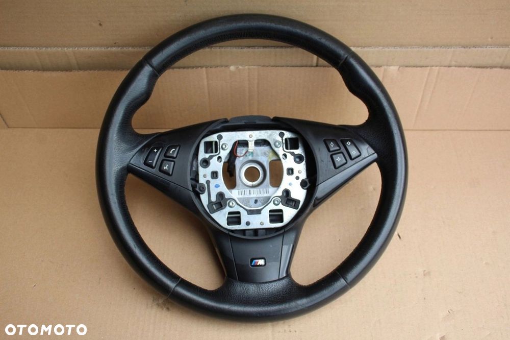 Kierownica BMW e60 e61 e64 e63 m-pakiet m5 m6 skóra multi start stop - 1