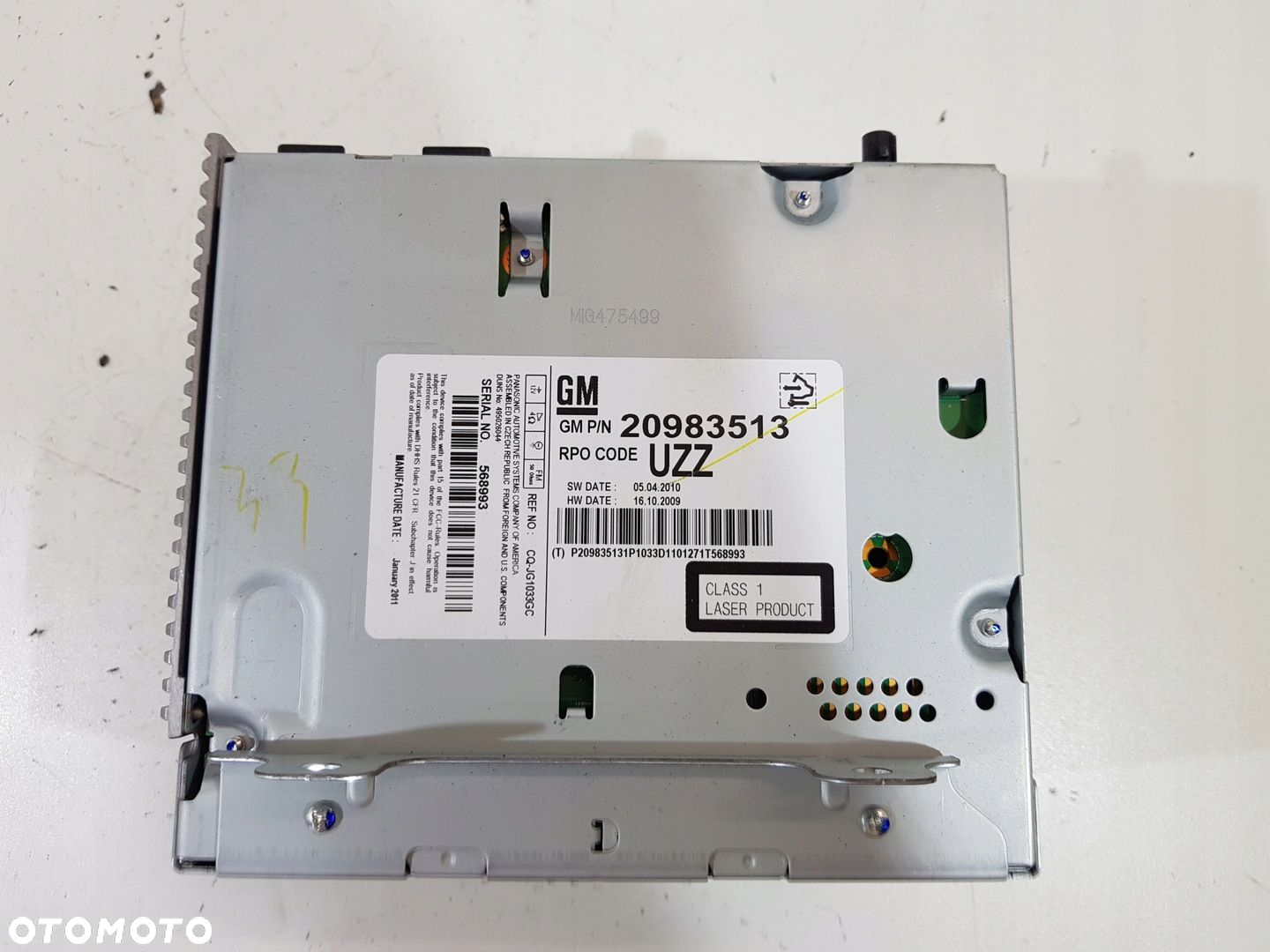 RADIOODTWARZACZ RADIO OPEL ASTRA J IV 20983513 - 5