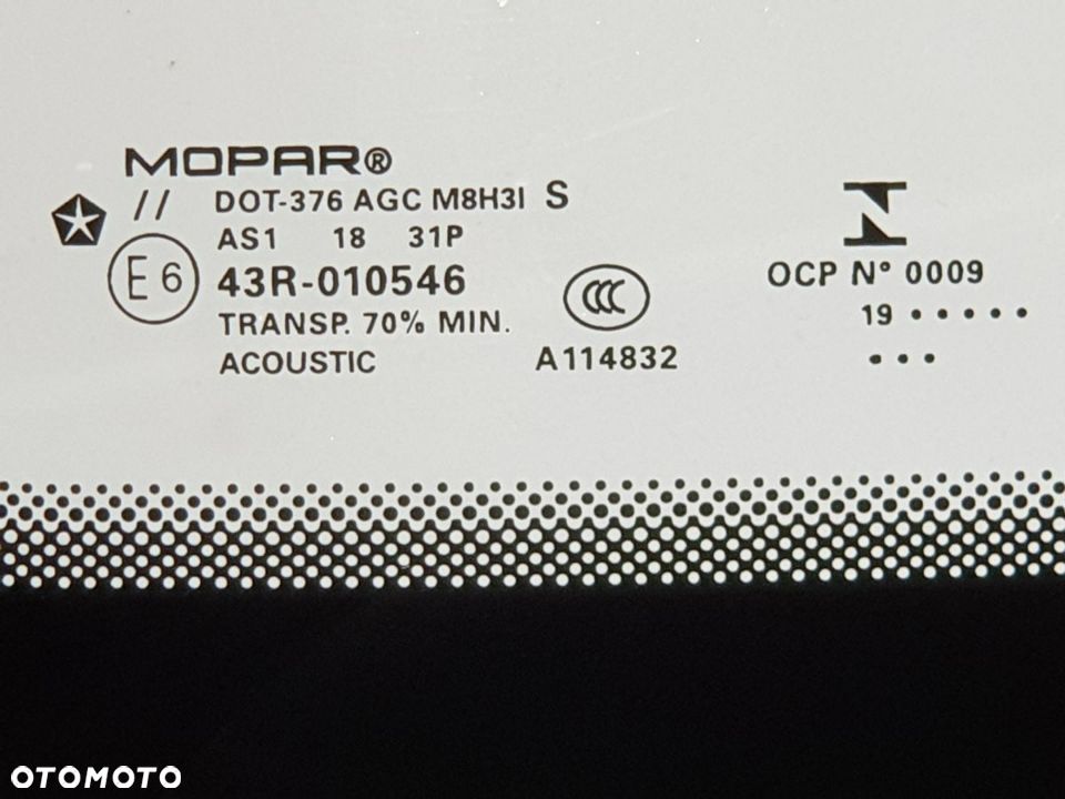 JEEP COMPASS 1.4T od 2018 roku . Szyba Przednia Czołowa - 7
