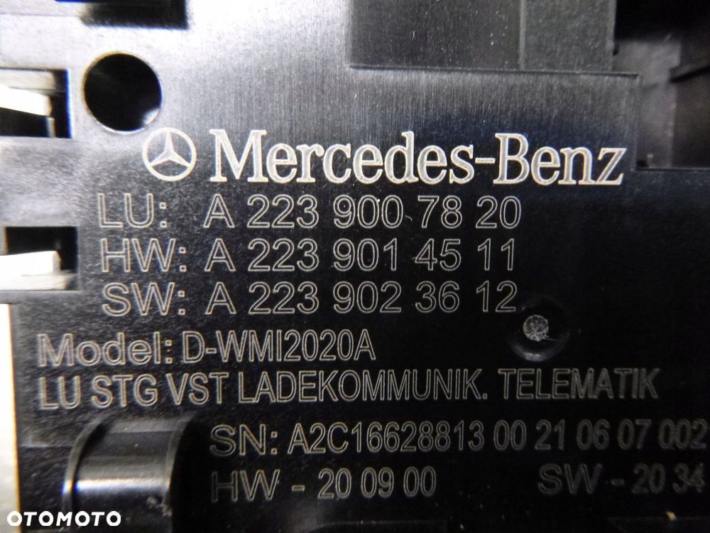 MERCEDES KLASY S W223 ŁADOWARKA INDUKCYJNA BEZPRZEWODOWA MODUŁ ORYGINAŁ - 7