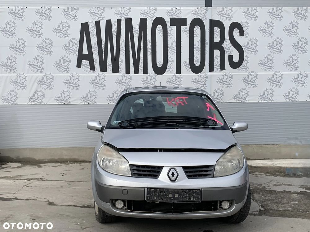 RENAULT SCENIC 2006 *SAMOCHÓD NA CZĘŚCI* 4941 MASKA, LAMPA, DRZWI, LUSTERKO, ZDERZAK, GRILL, BŁOTNIK, KLAPA, BELKA, DESKA, FOTELE, KANAPA, ĆWIARTKA KIEROWNICA, TARCZE, ZACISKI, ZAWIESZENIE, KOMPLETNY PRZÓD, KOMPLETNY TYŁ, LICZNIK, ZEGARY, PRAWE LEWE PRZÓD TYŁ - 4
