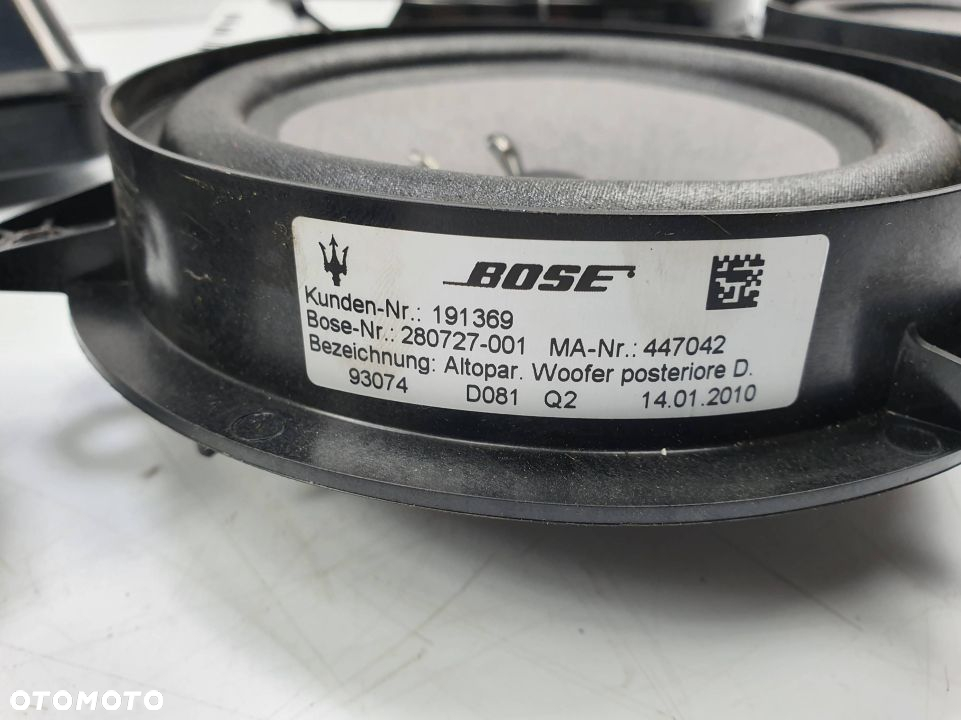 GŁOŚNIKI ZESTAW MASERATI QUATTROPORTE S BOSE ZESTAW - 6