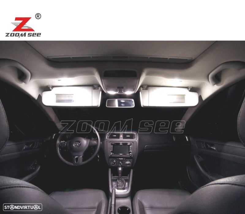 KIT COMPLETO DE 13 LÂMPADAS LED INTERIOR PARA VOLKSWAGEN VW JETTA 6 MK6 MK VI SPORTWAGEN 2010-2014 - 3