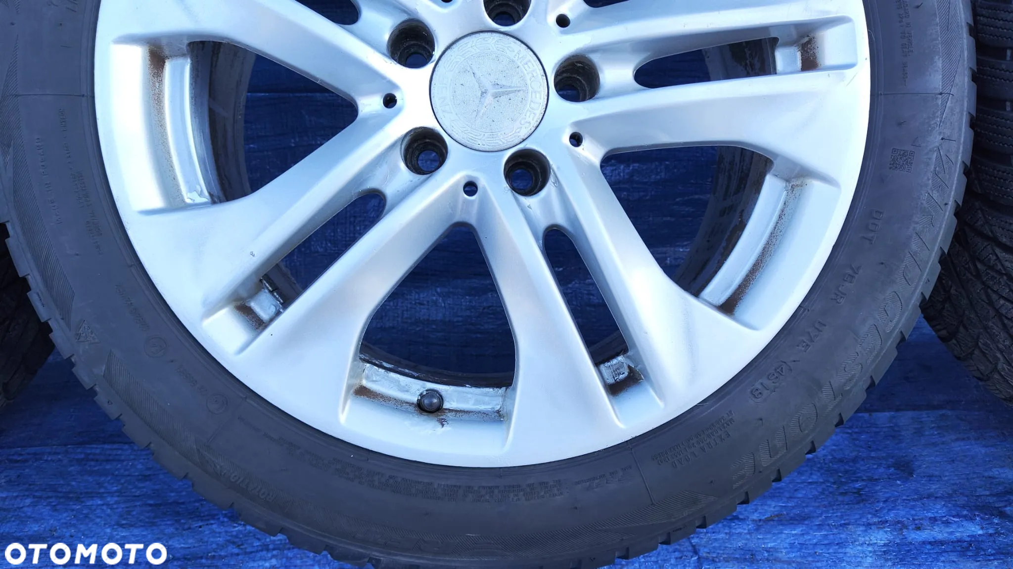 KOŁA FELGI ALUMINIOWE ALUFELGI 8Jx17 ET48 A2124010902 OPONY ZIMOWE BRIDGESTONE BLIZZAK LM001 225/50R17 225 50 17 MERCEDES W212 W207 - 10