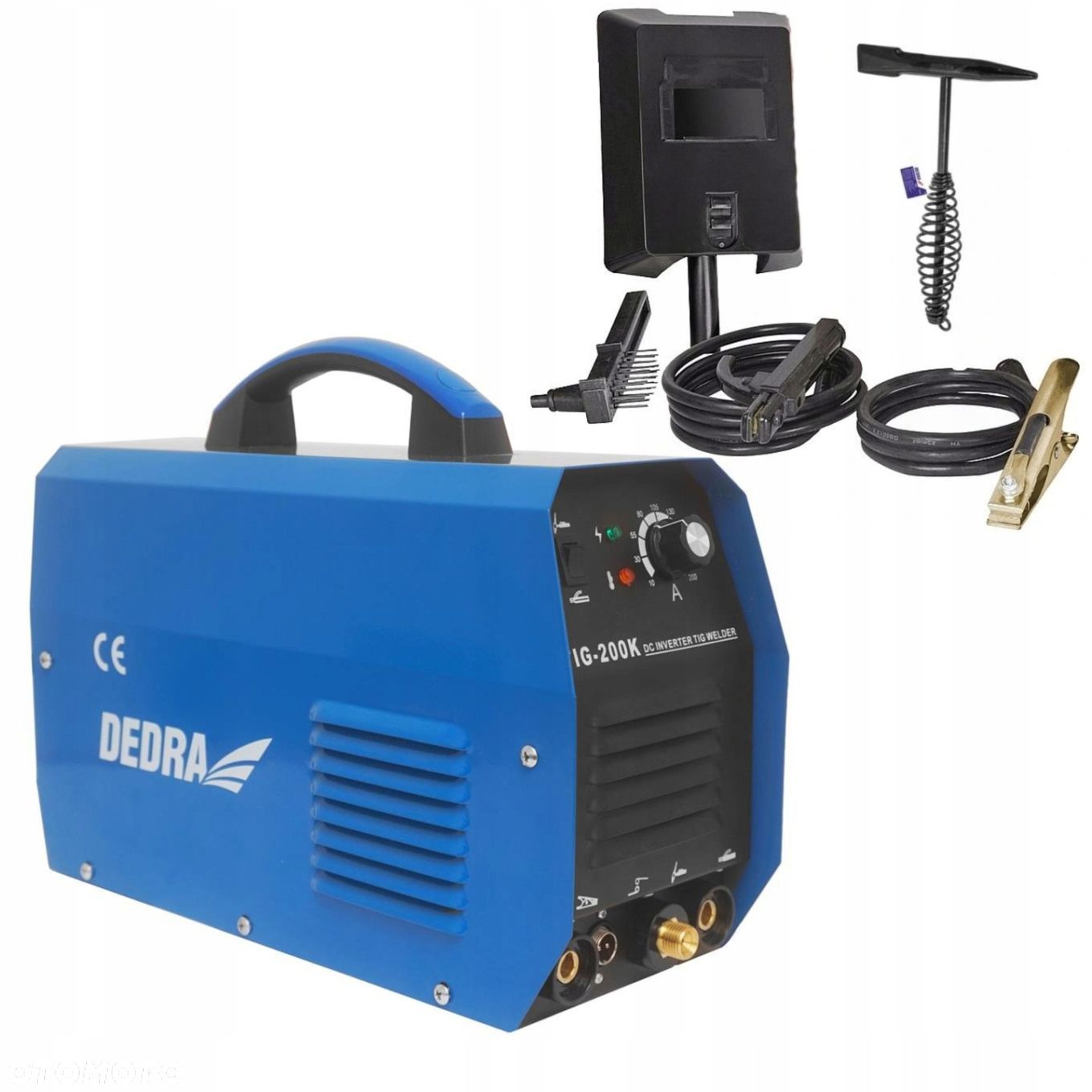 SPAWARKA inwertorowa DEDRA 200A, uchywty TIG i MMA - 1