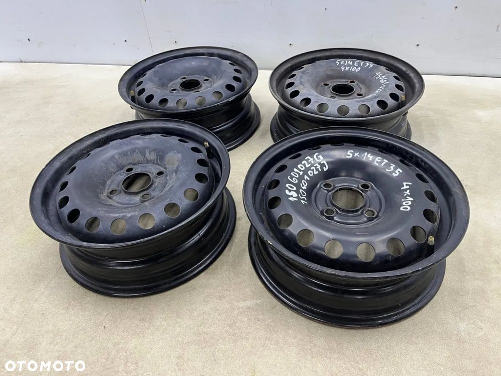 Felgi Vw UP Skoda CITIGO SEAT MII FELGA stalowa 5X14 4X100 ET 35 KOMPLET 1s0601027g 1s0601027j - 2