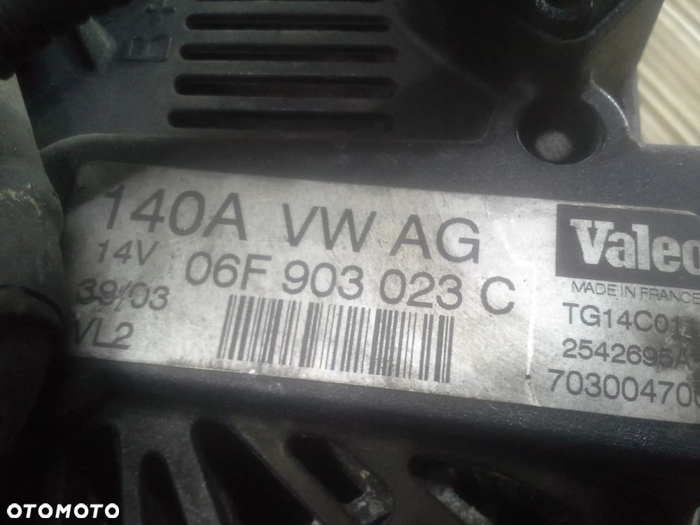 Alternator Audi A3 2.0 benzyna 06F903023C Valeo - 7