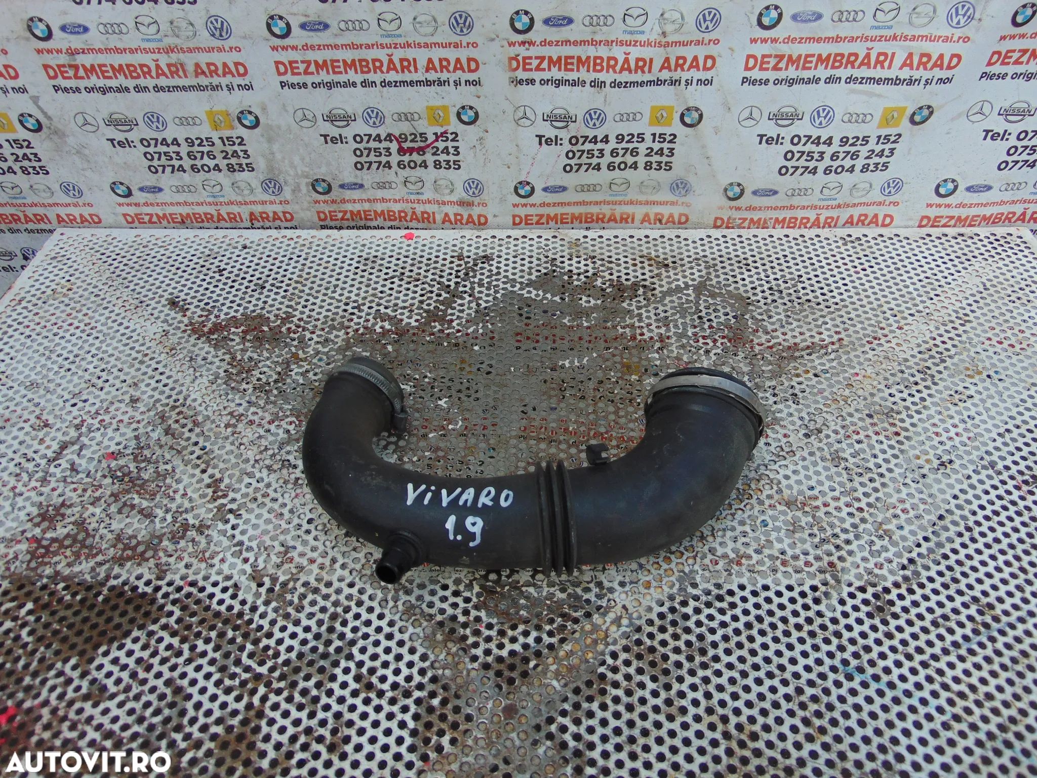Tub aer Intercooler Renault Trafic 1.9 Opel Vivaro nissan primastar cod 8200396908 - 1