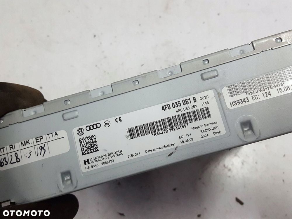 AUDI A6 C6 4F LIFT 08-11r TUNER WZMACNIACZ RADIA 4F0035061B - 2