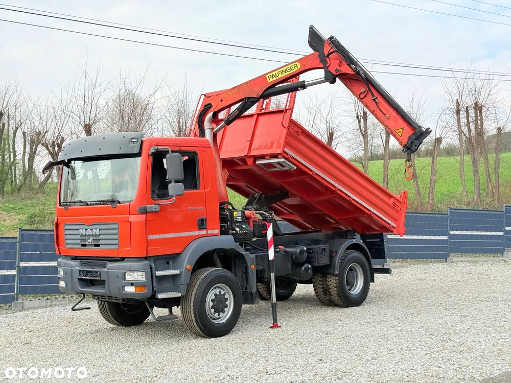 MAN * TGM 18-280 MAN 4x4 HDS Palfinger PK10500 * Kiper Wywrotka * Bardzo Dobry Stan - 20