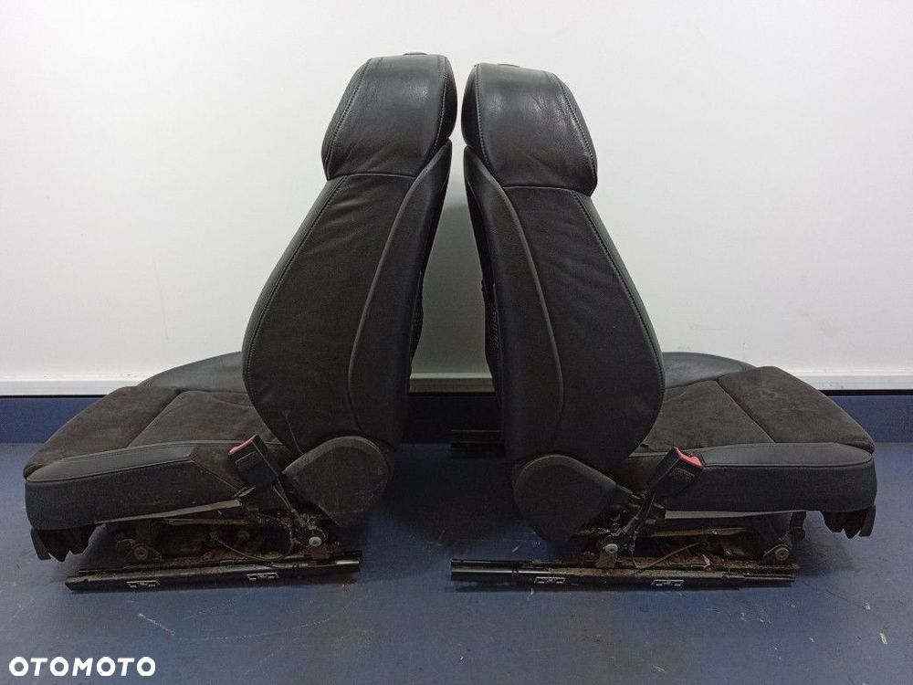 AUDI Q7 I 4L FOTELE KANAPA KOMPLET 3 RZĘDY 7 OSÓB S-LINE PÓŁSKÓRY - 8