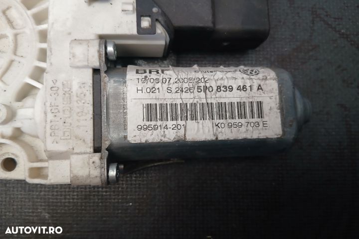 Motoras macara geam spate stanga 5P0839461A 993424-200 5P0839461A 993 - 4