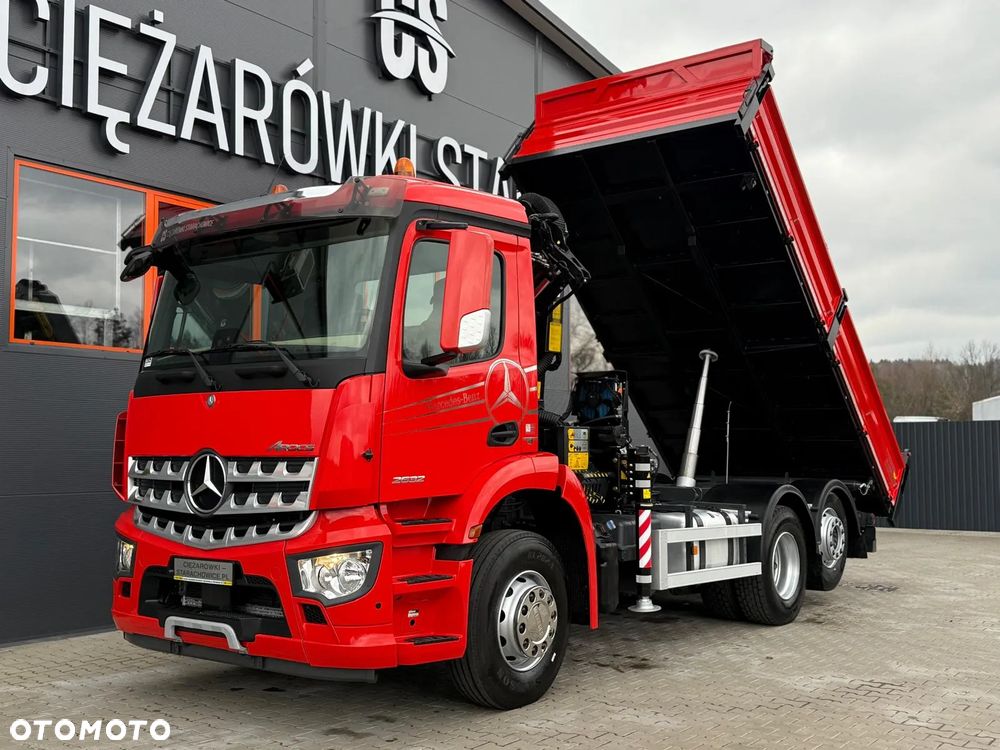 Mercedes-Benz AROCS 2532 // E6 // wywrotka 3-Stronna + PALFINGER PK 14001-EH // 6x2 6x4 HDS żuraw kran crane kiper kipper // Actros Antos - 11